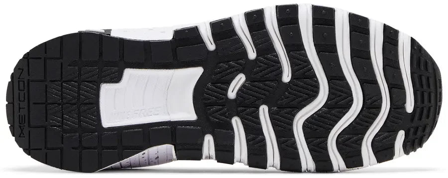 Sole Nike Free Metcon 6 White Metallic Silver Light Smoke Grey Black (W)