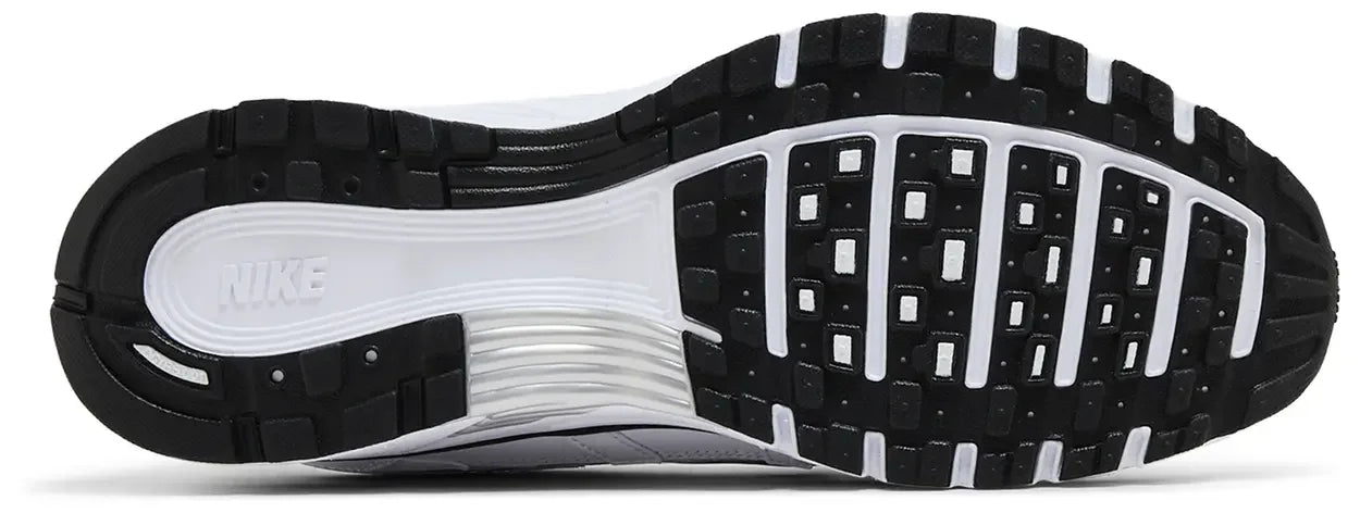 Nike P-6000 White Metallic Silver Black