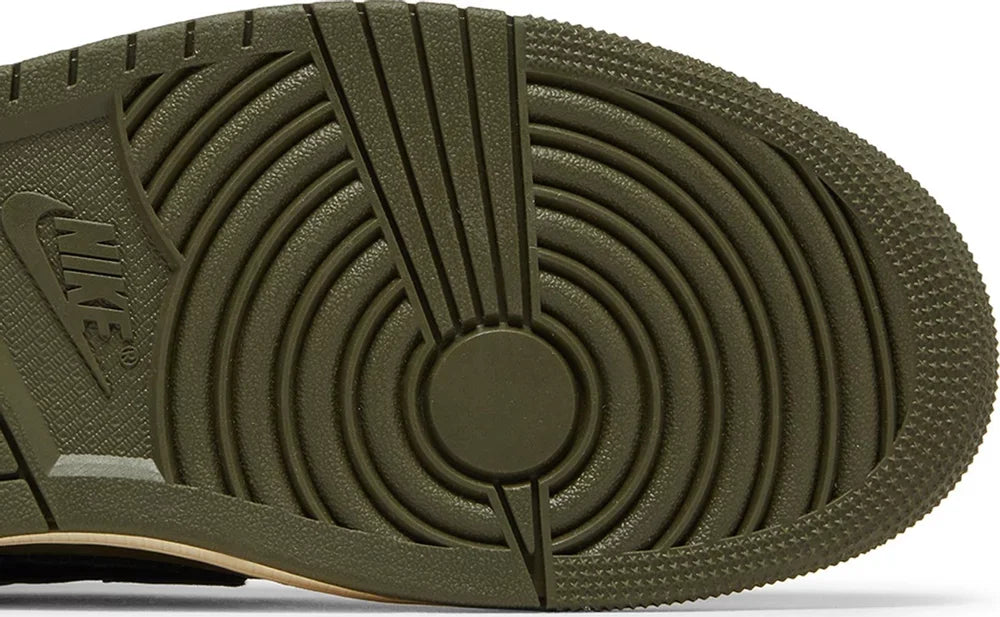 Sole Zoom Jordan 1 Retro Low OG SP Travis Scott Medium Olive