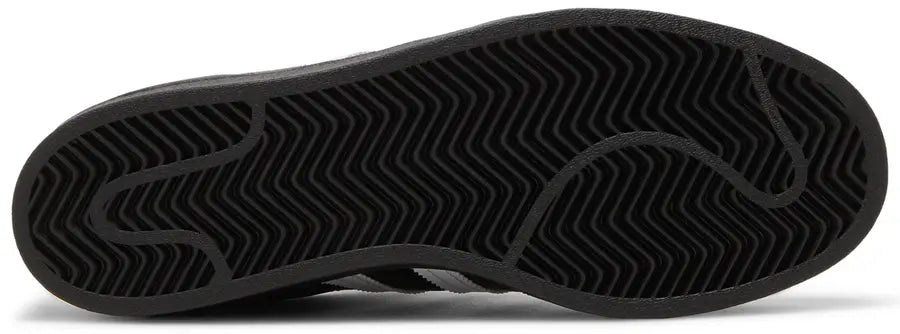 Sole adidas Superstar Core Black Cloud White Gold (GS)