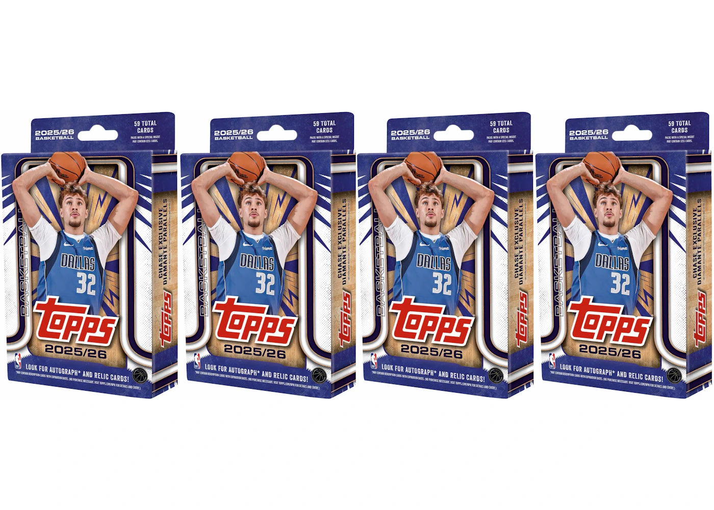 2025-26 Topps Basketball Hanger Box 4x Lot -1