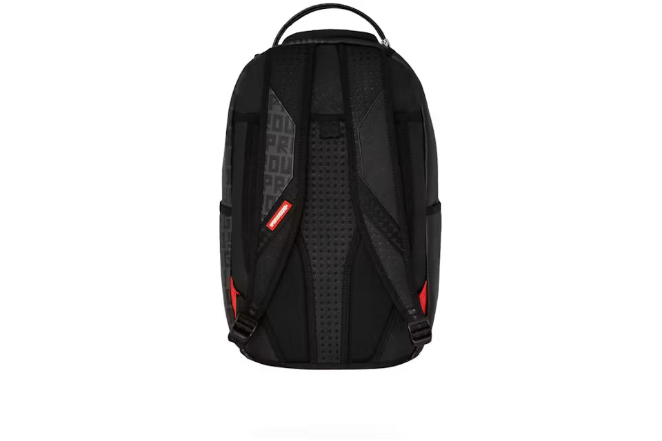 Sprayground Shark Central Split DLXSV Backpack Black/Red Back