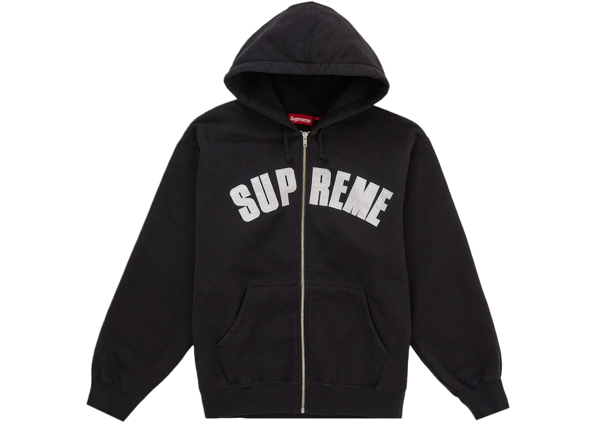 Supreme Larry Clark Zip Up Hooded Sweatshirt Black -1