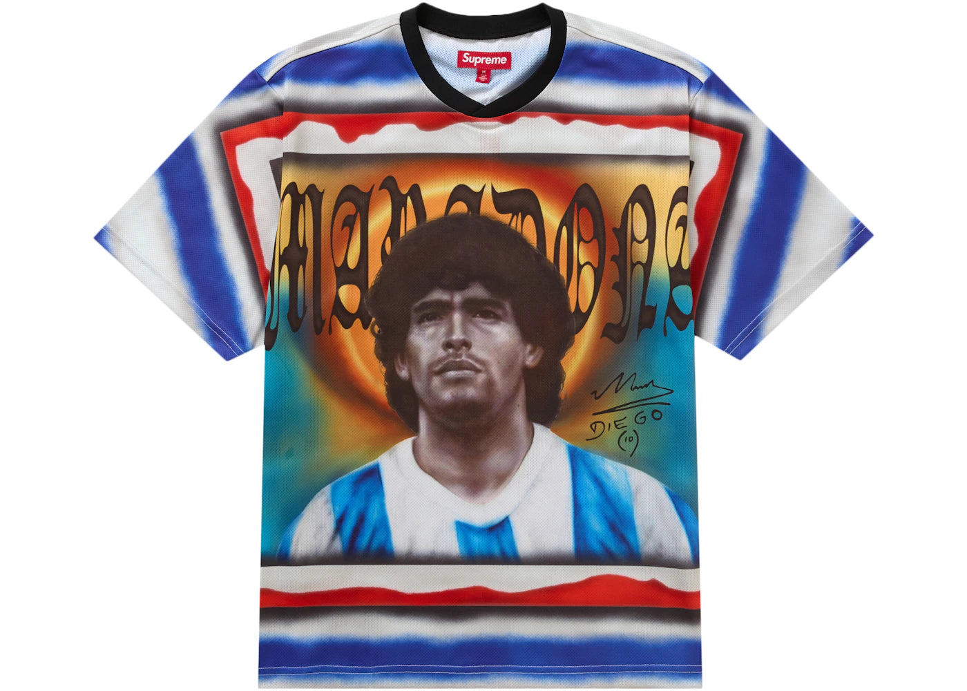Supreme Maradona Soccer Jersey Multicolor -1