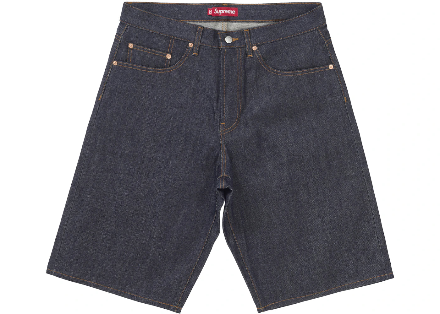 Supreme Rigid Baggy Selvedge Denim Short (SS25) Rigid Indigo -1