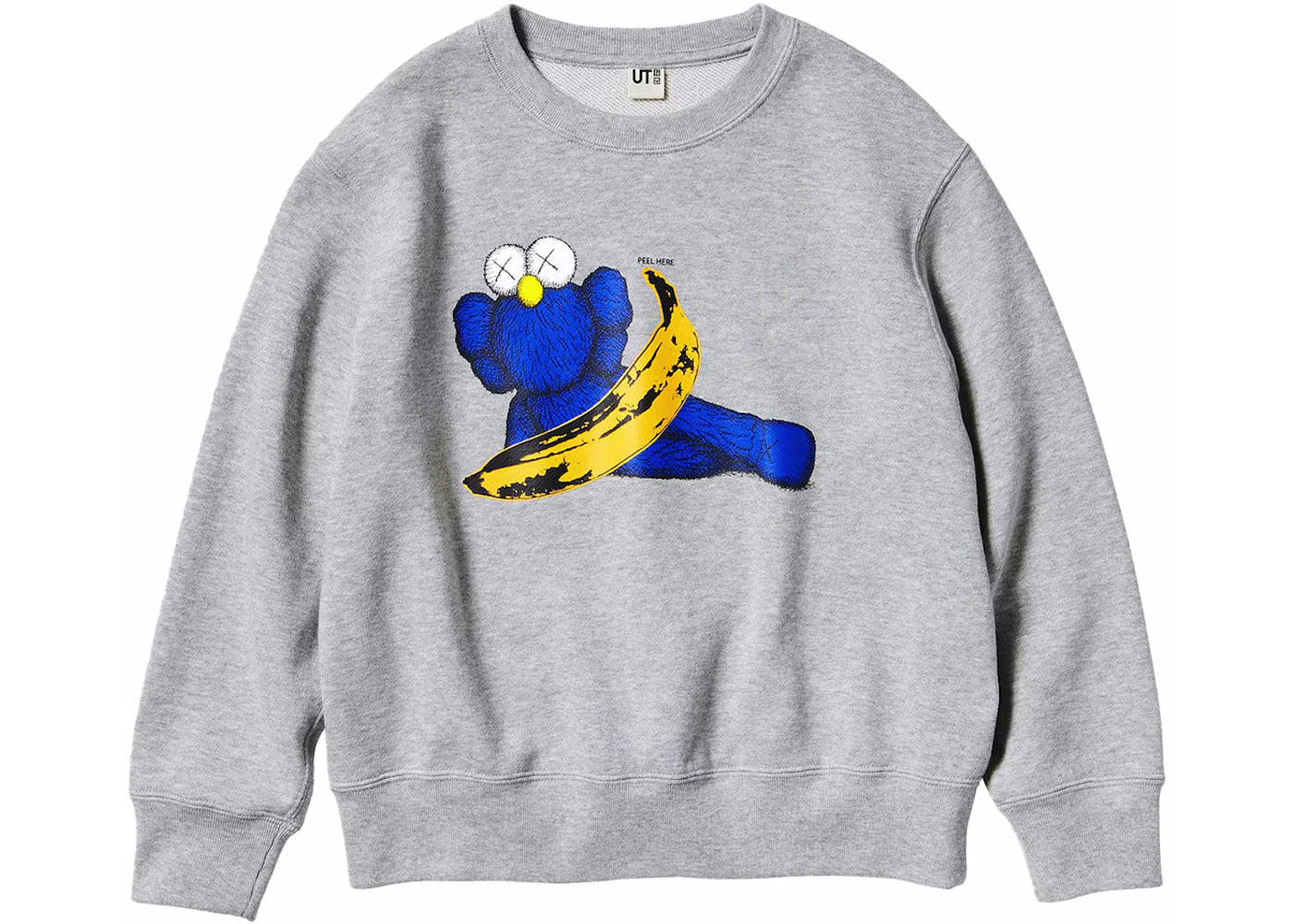 KAWS x Uniqlo Warhol Graphic 472951 Sweatshirt Gray -1