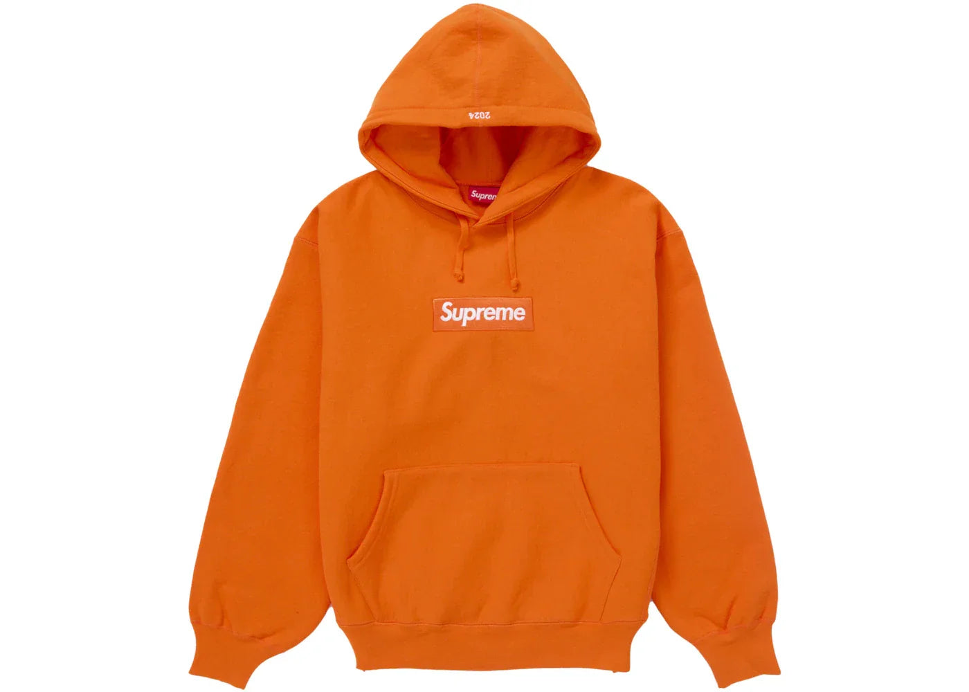 Supreme Box Logo Hooded Sweatshirt (FW24) Dark Orange