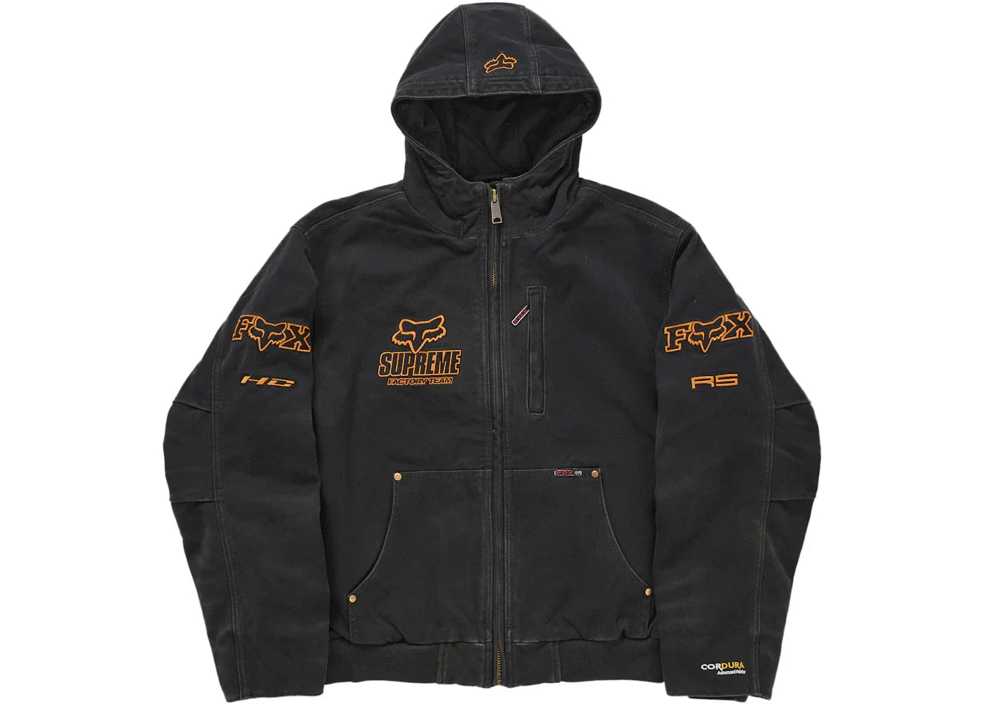 Supreme Fox Racing Hooded Work Jacket Black
