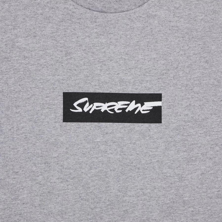 Supreme Futura Box Logo Tee Heather Grey