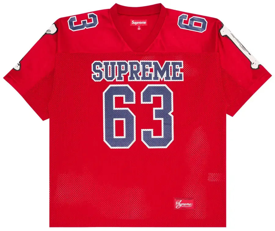 Supreme Bones Football Jersey Red