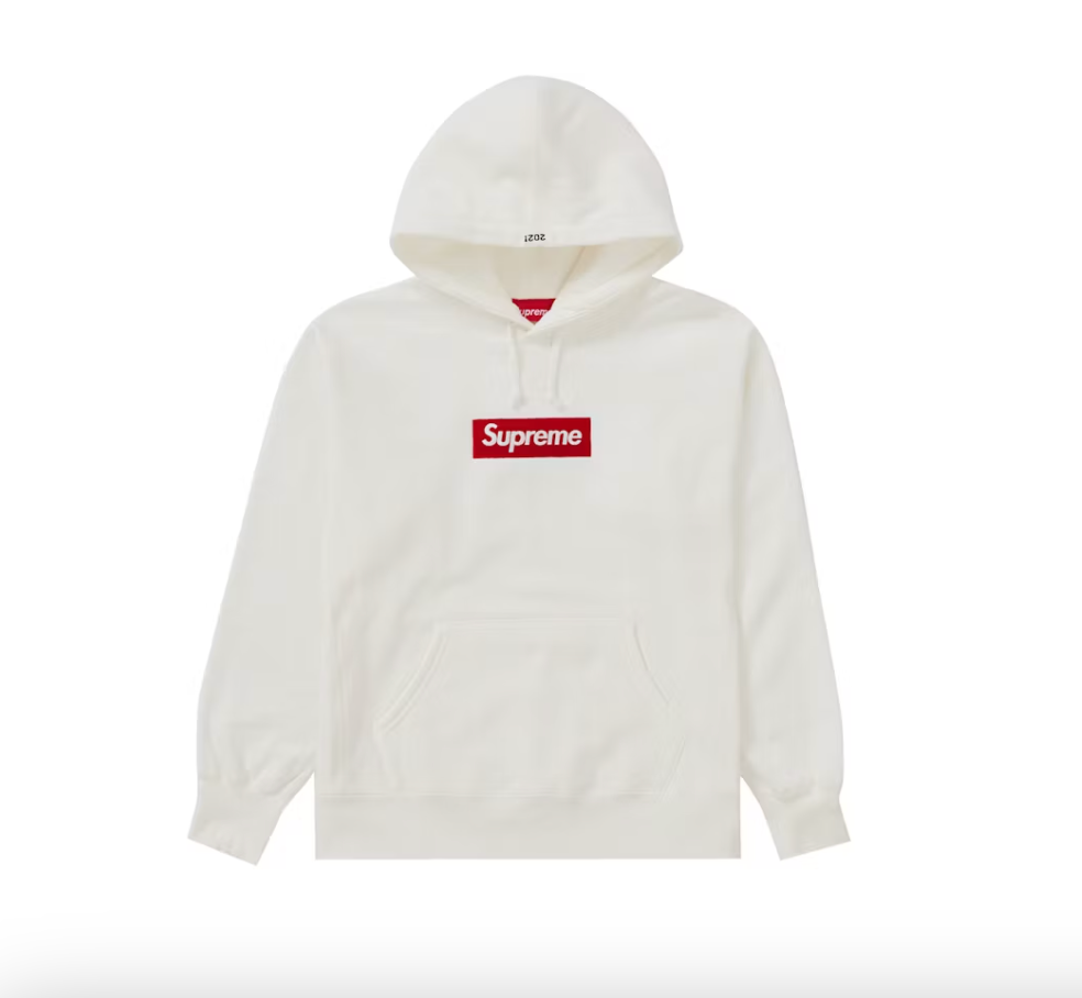 Supreme Box Logo Hooded Sweatshirt (FW21) White