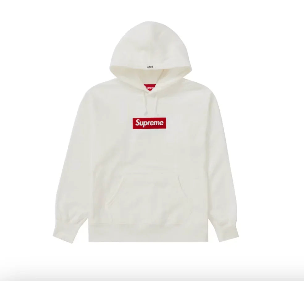 Supreme Box Logo Hooded Sweatshirt (FW21) White