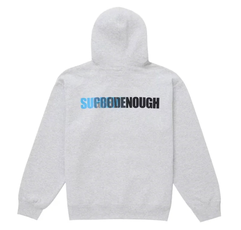 Supreme GOODENOUGH Hooded Sweatshirt Heather Grey Back