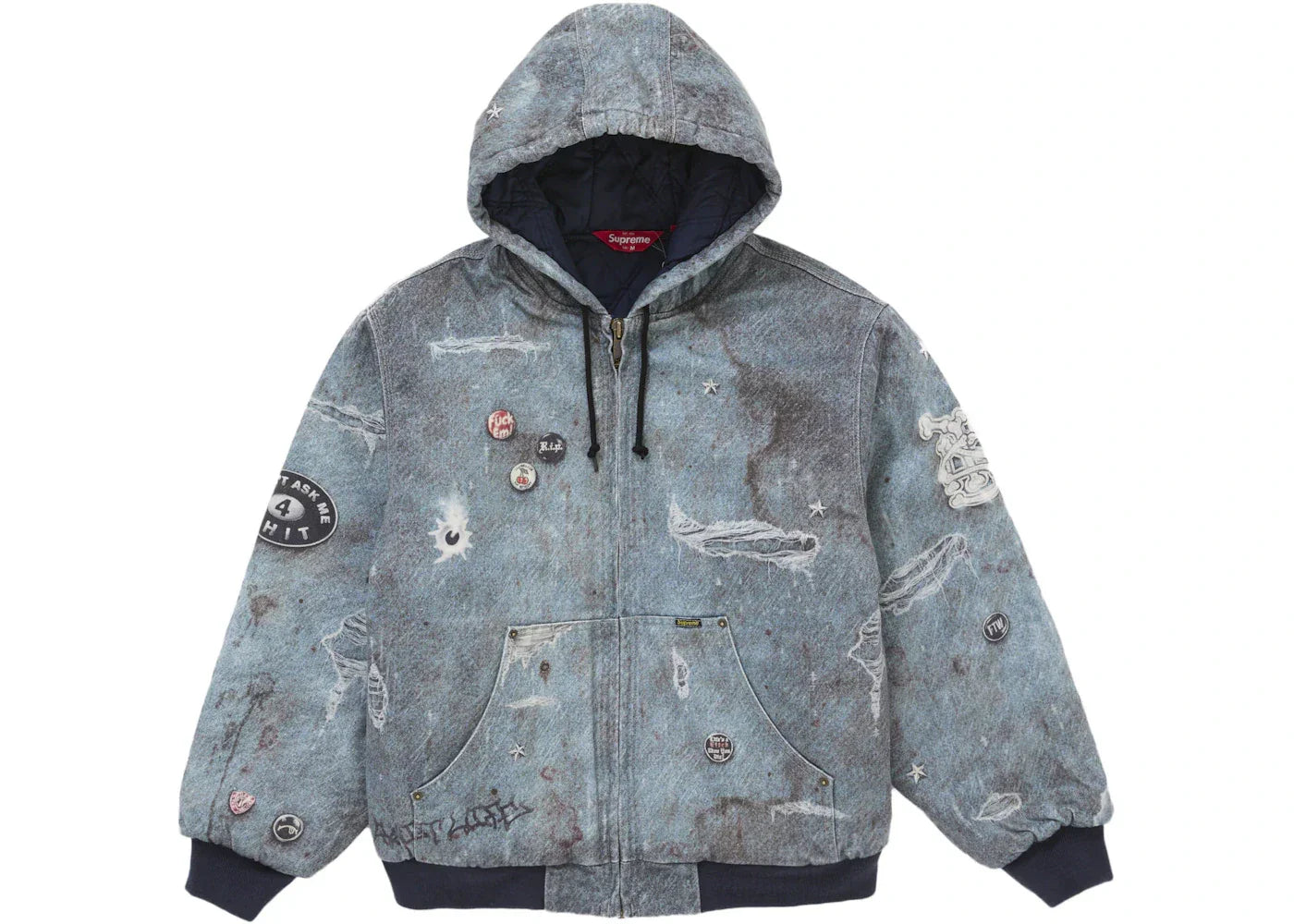 Supreme HJR Trompe L'oeil Hooded Work Jacket