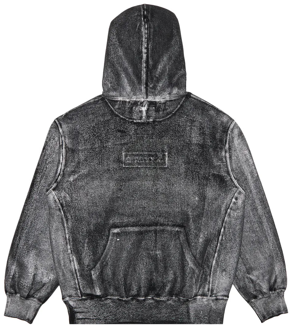 Supreme MM6 Maison Margiela Foil Box Logo Hooded Sweatshirt Black