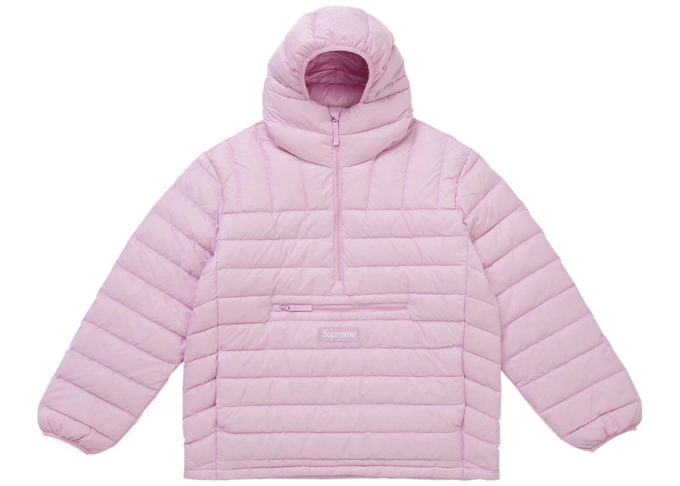Supreme Micro Down Half Zip Hooded Pullover (FW25) Light Pink -1