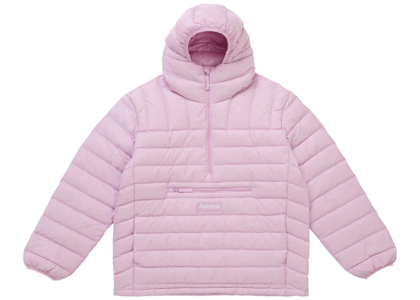 Supreme Micro Down Half Zip Hooded Pullover (FW25) Light Pink -1