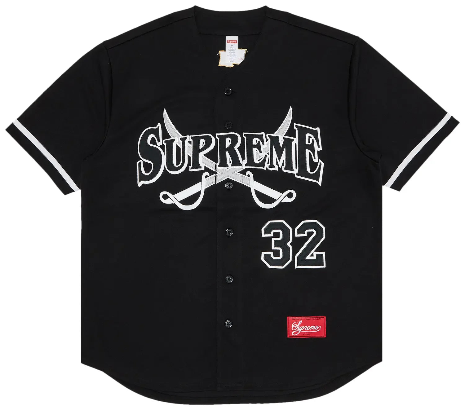 Supreme Swords Baseball Jersey Black