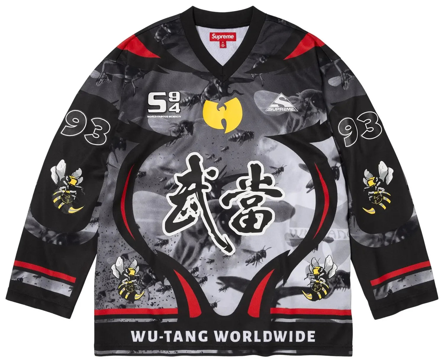 Supreme Wu-Tang Clan Hockey Jersey Black
