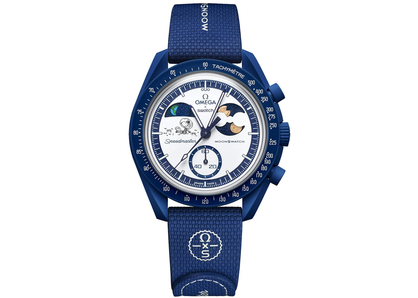 Swatch x Omega Bioceramic Moonswatch Mission To Earthphase Snoopy Gold