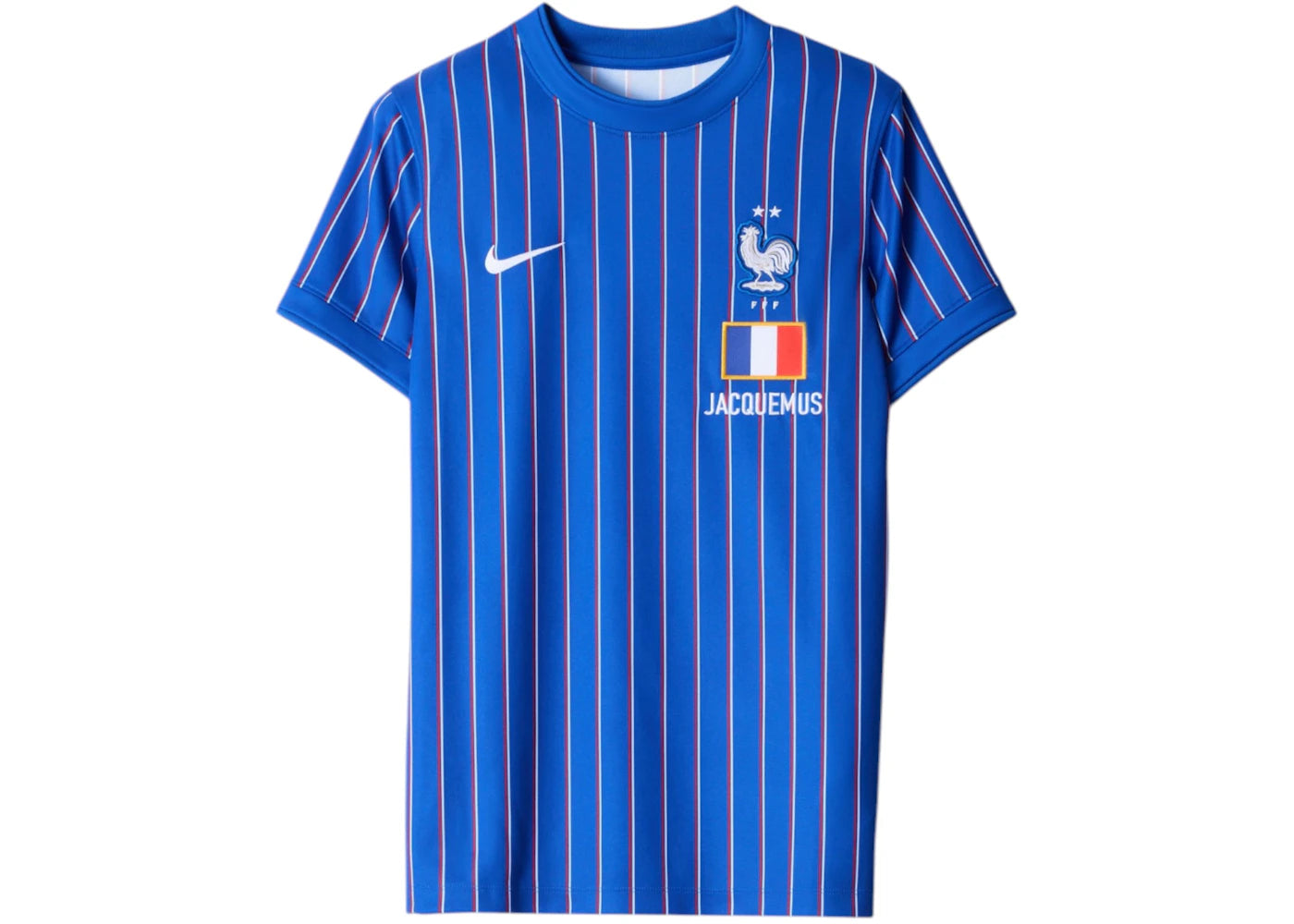 Nike x Jacquemus x France Women Pre Match Jersey Blue Stripe -1