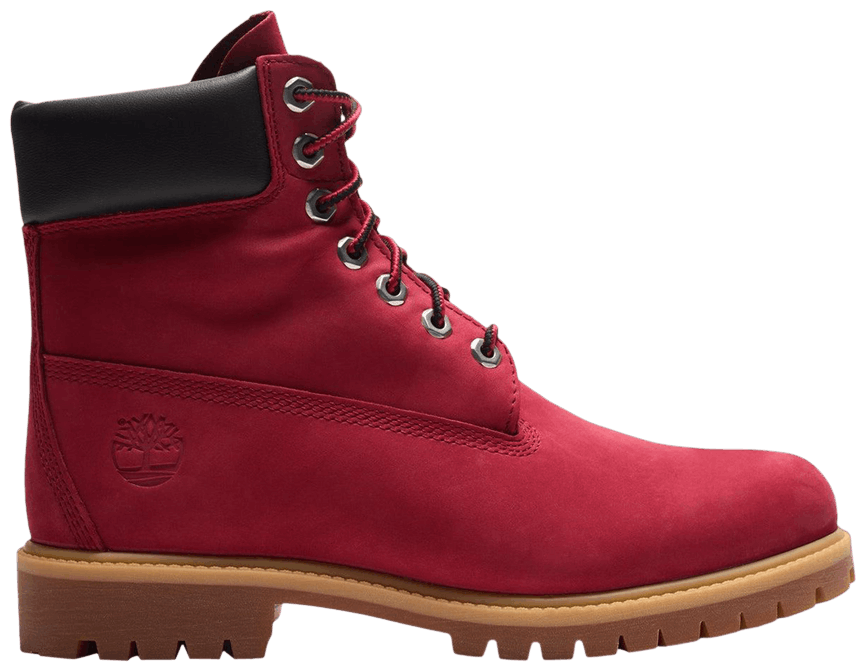 Timberland 6" Premium Waterproof Boot Dark Red Nubuck-1