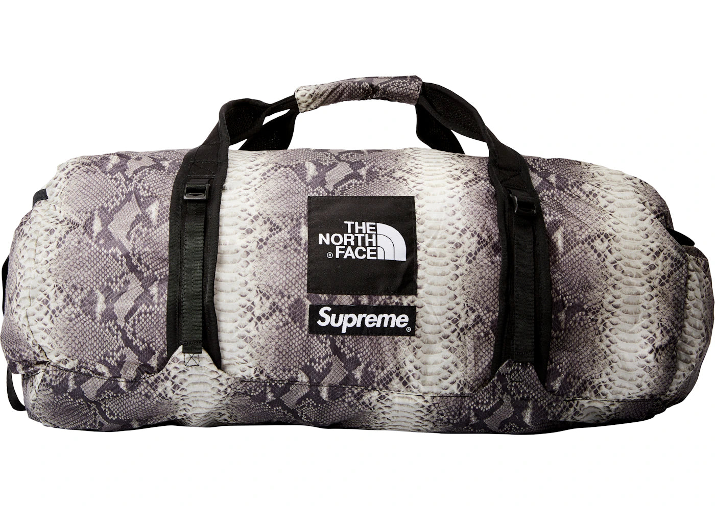 Supreme The North Face Snakeskin Flyweight Duffle Bag Black -1
