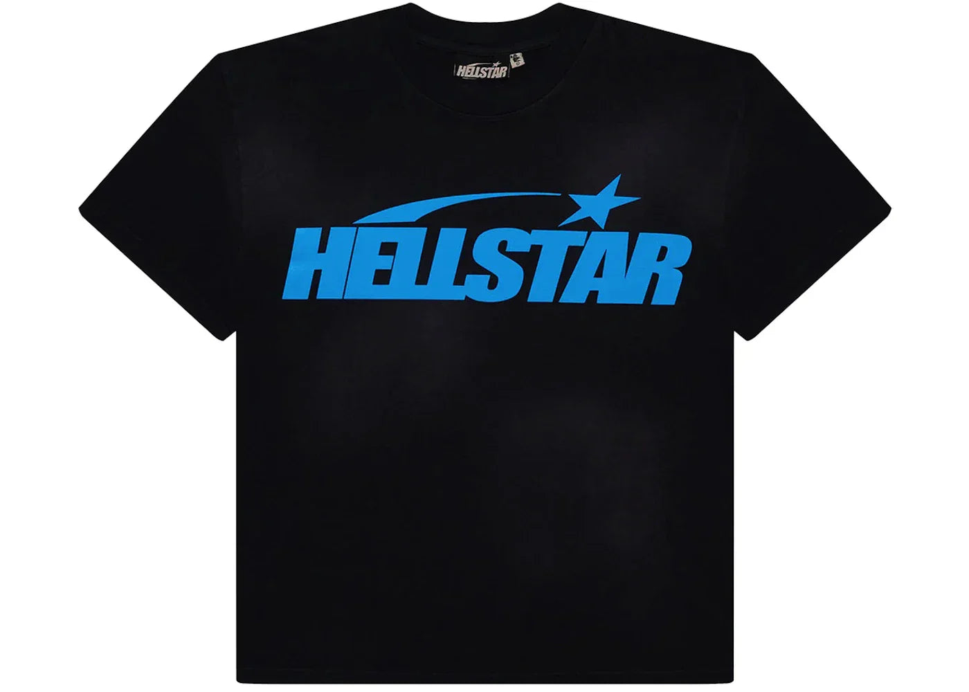 Hellstar Classic T-shirt (Gel Print) Black/Blue -1