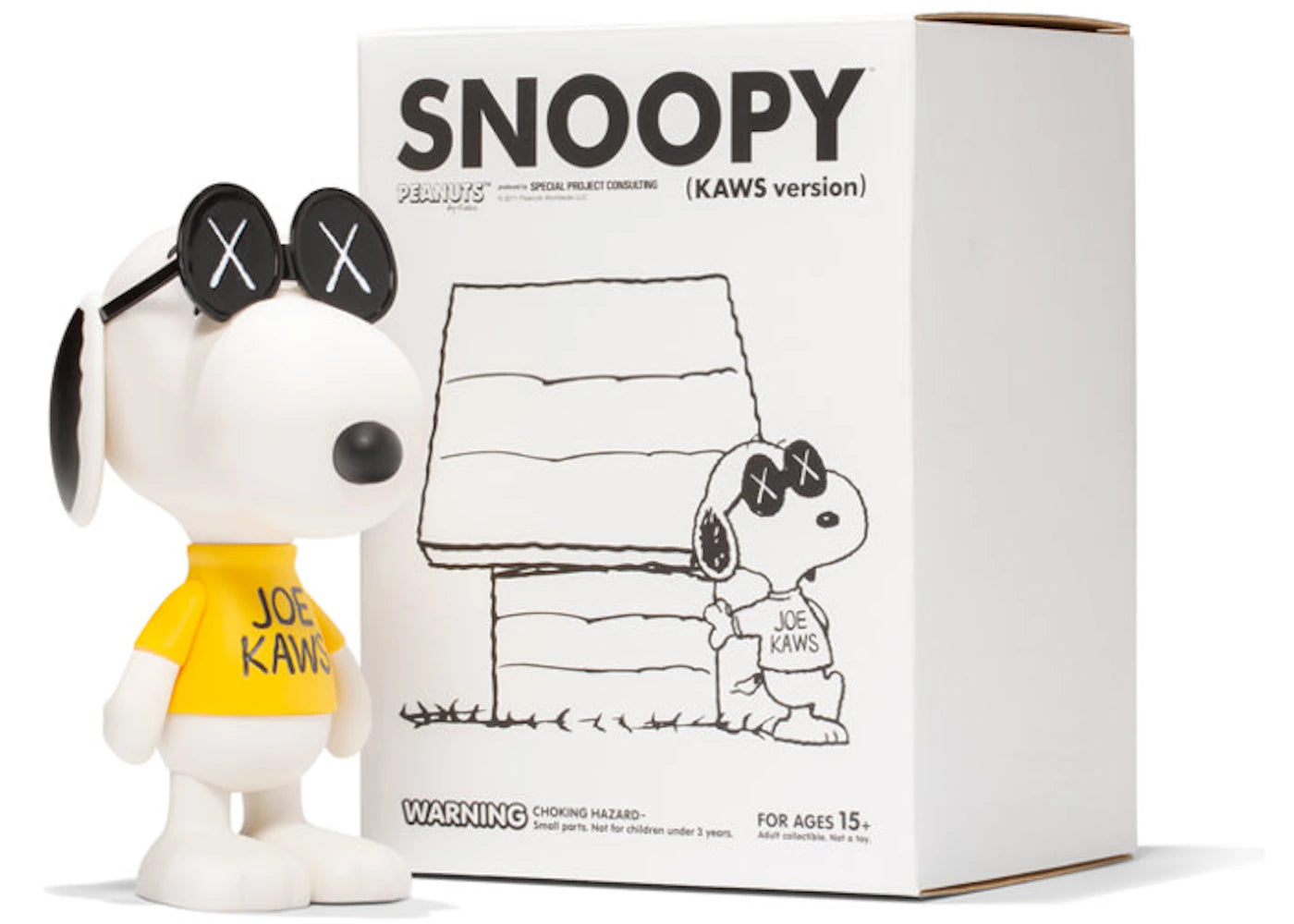 KAWS x Peanuts Joe Snoopy Vinyl Figure White -1