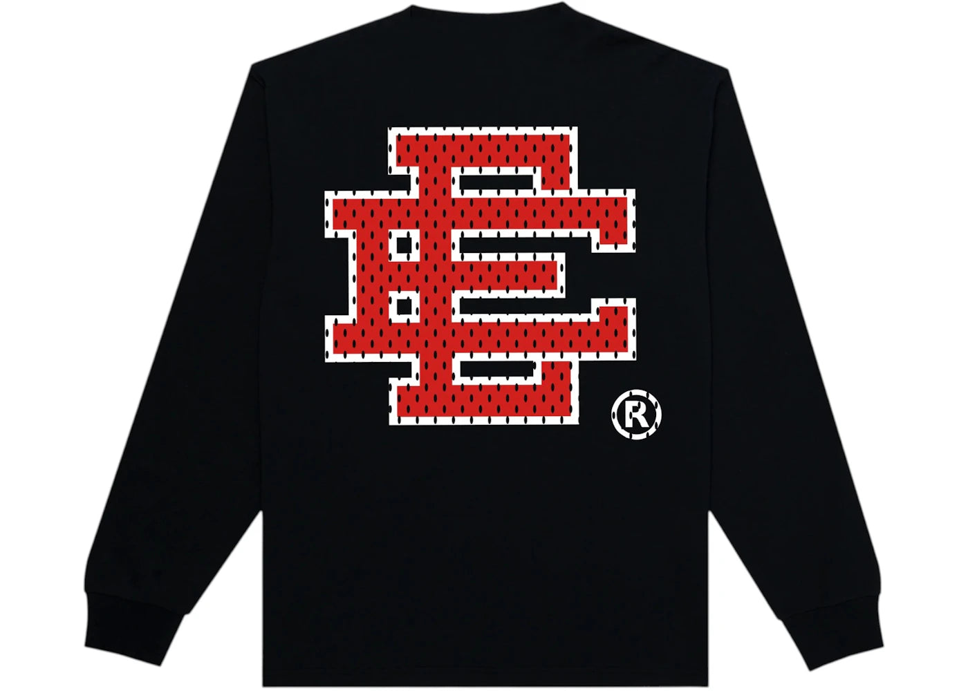 Eric Emanuel EE Basic/Core Long Sleeve Tee Black/Red -1