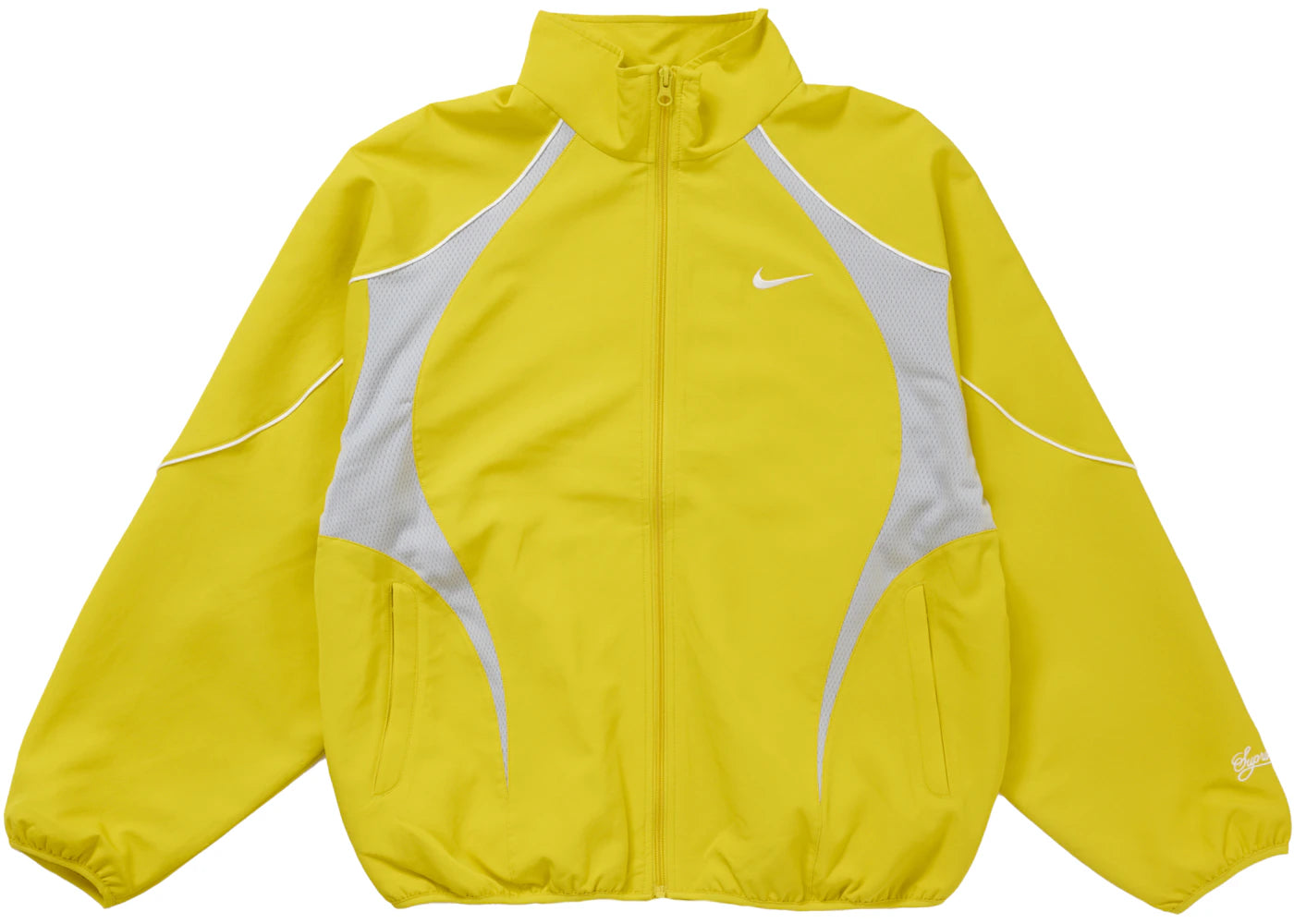 Supreme Nike Track Jacket Yellow -1