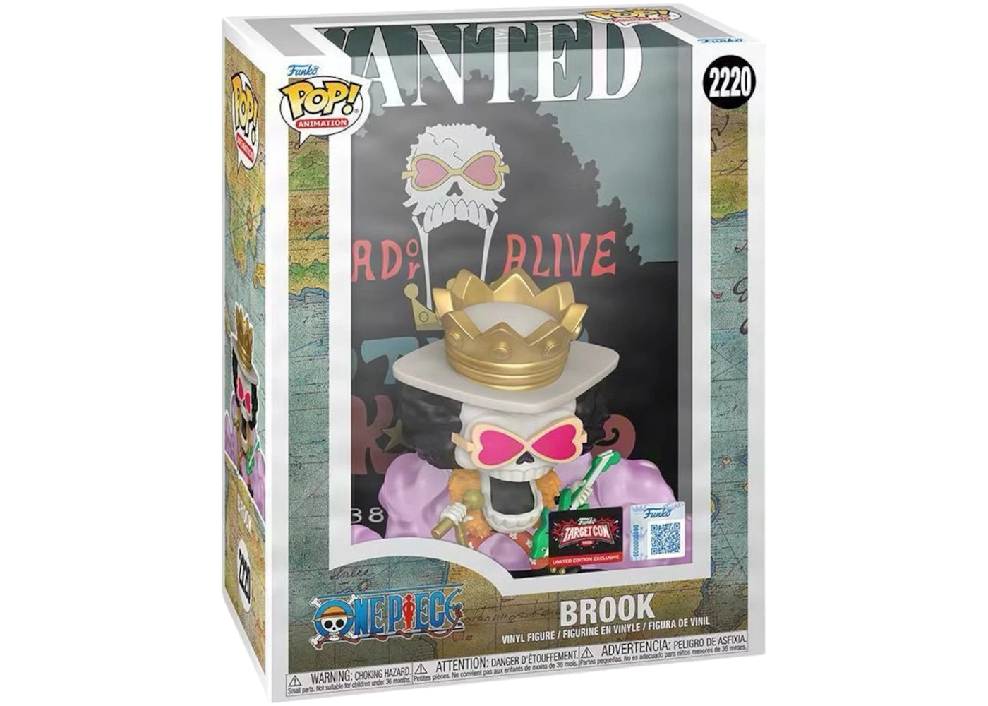 Funko Pop! Animation One Piece Brook TargetCon Exclusive Figure #2220 -1
