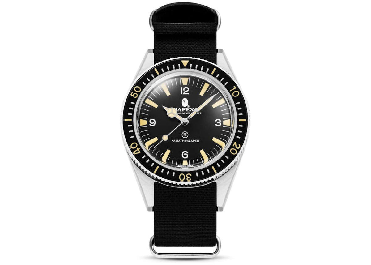 BAPE Classic Type 1 Bapex Watch Black -1