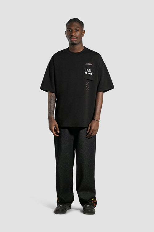 The Hideout Clothing Fall In Love Oversized Pocket Tee