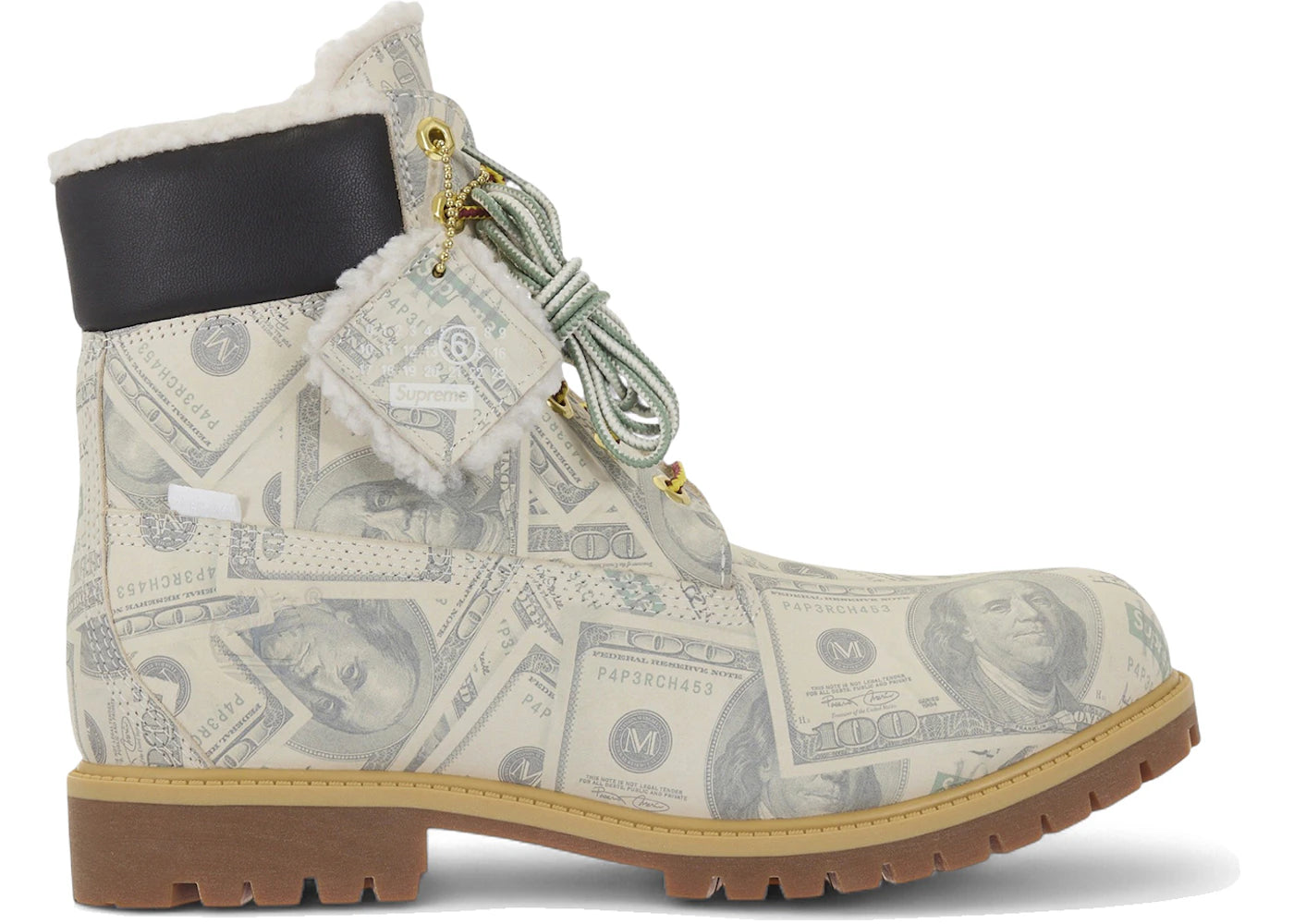 Timberland 6" Premium Waterproof Boot Supreme x MM6 Maison Margiela $100 Bills
