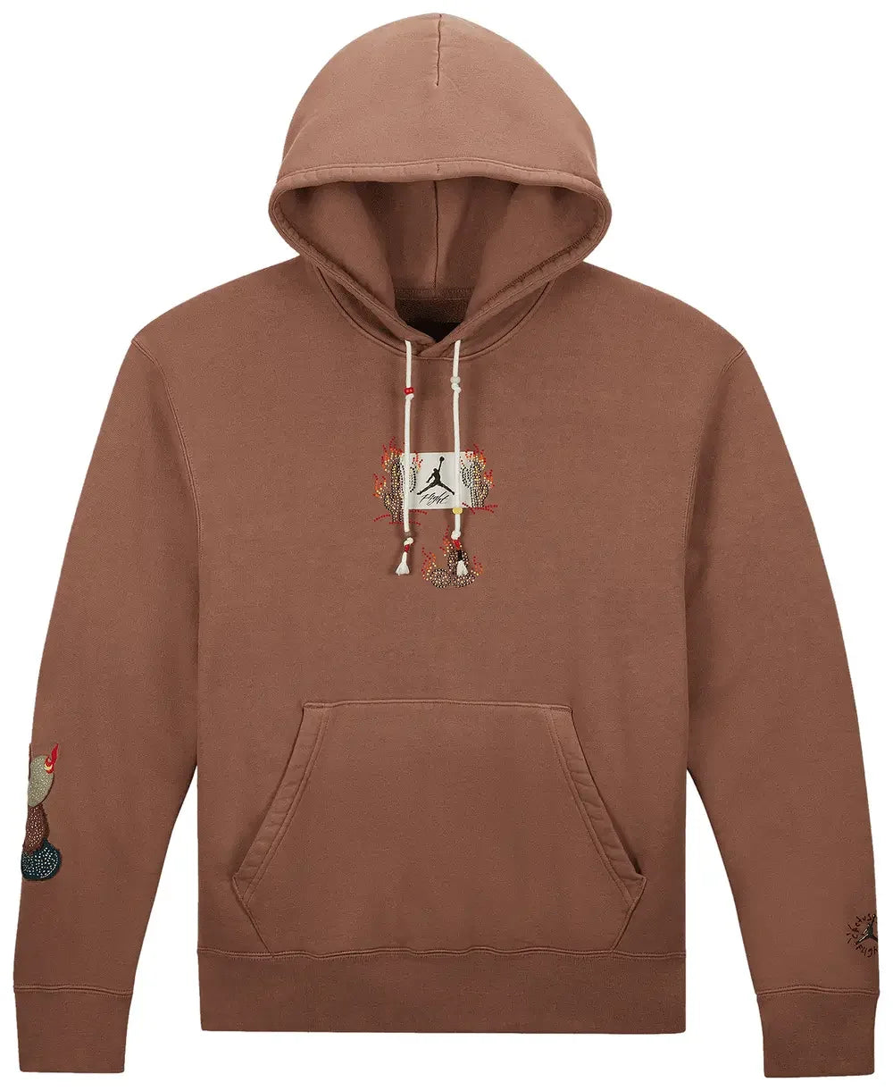 Travis Scott x Jordan Flight Graphic Hoodie Archaeo Brown