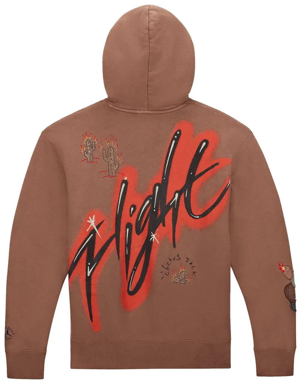 Travis Scott x Jordan Flight Graphic Hoodie Archaeo Brown