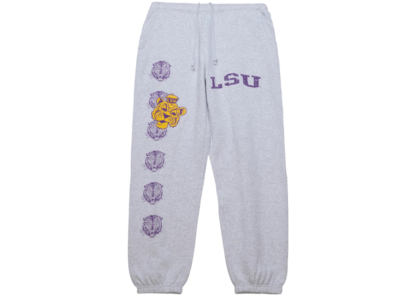 Travis Scott x Mitchell & Ness LSU Tigers Classic Sweatpants Heather Gray