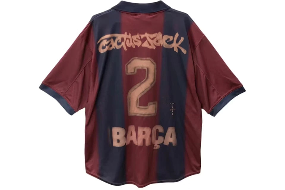 Travis Scott x Nike x FC Barcelona Retro 2000/01 Home Skeleton Jersey