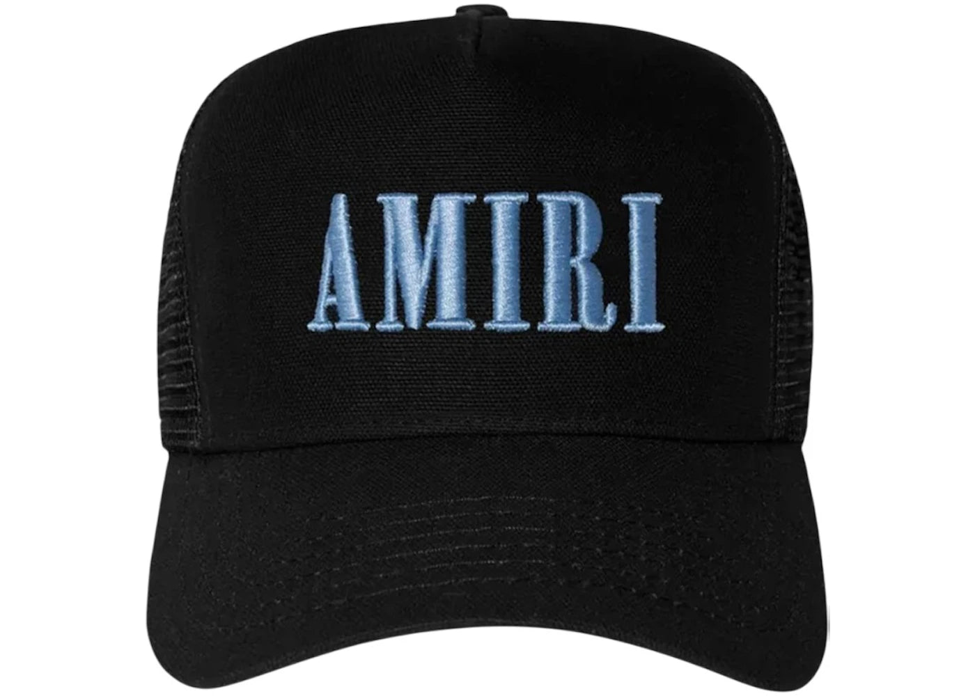 AMIRI Core Logo Trucker Cap Black/Dusty Blue -1