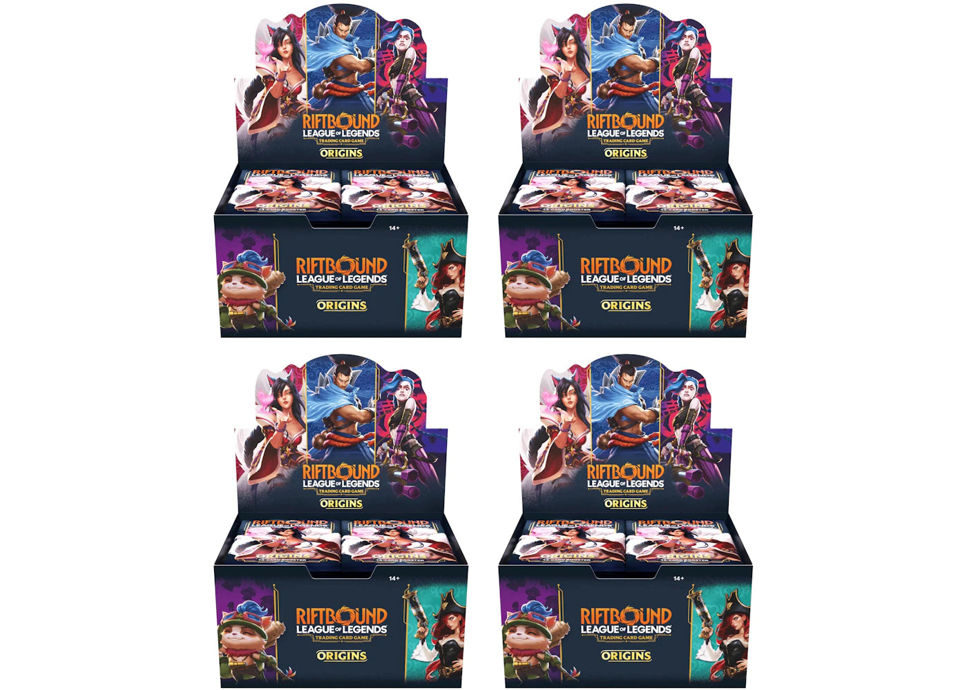 Origins Riftbound League of Legends Booster Box 4x Lot -1