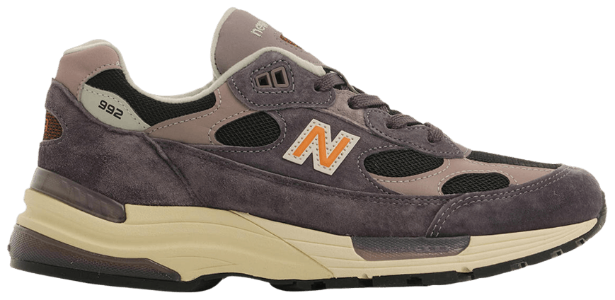 New Balance 992 MiUSA Dark Ice Wine Black-1