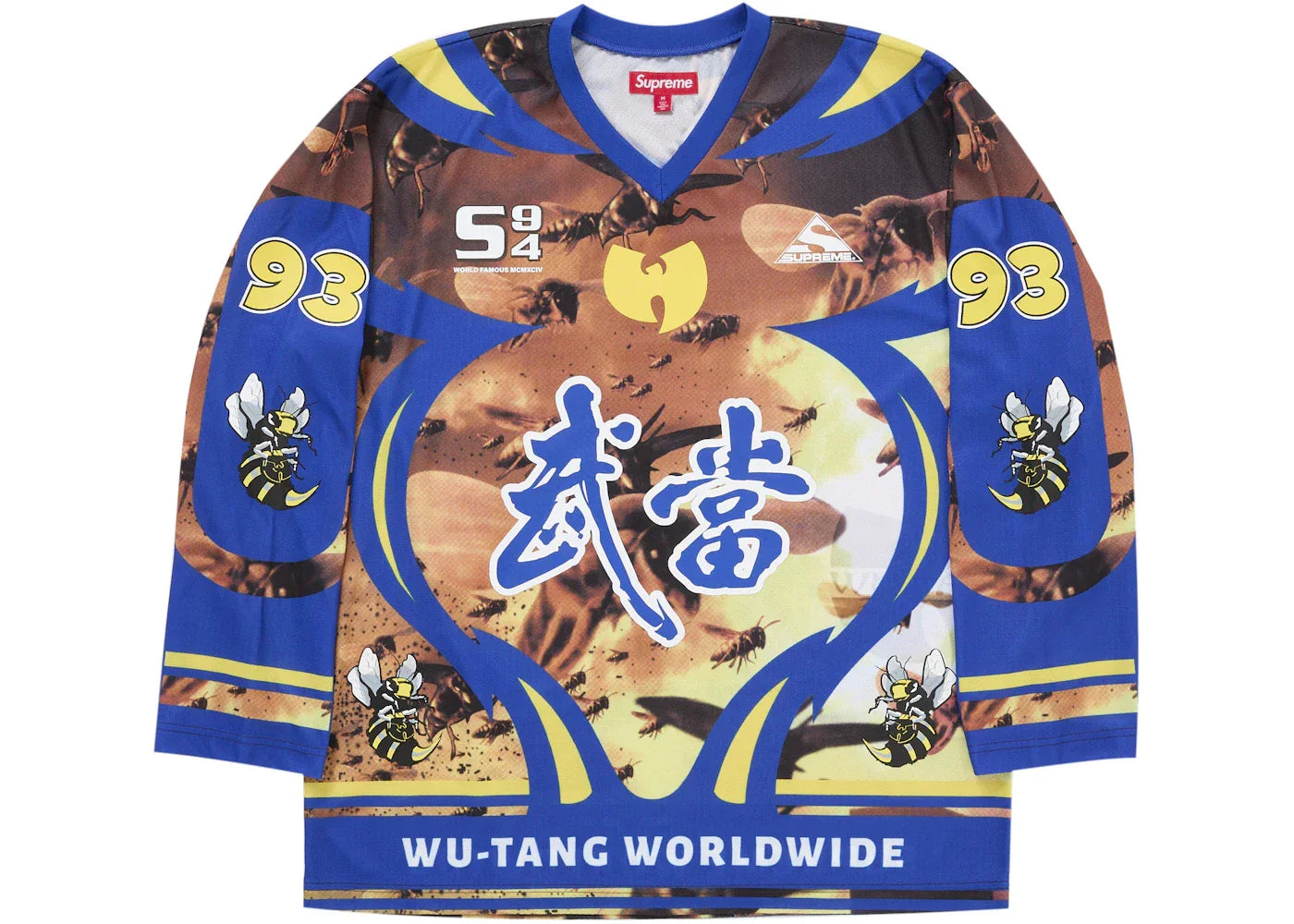 Supreme Wu-Tang Clan Hockey Jersey Blue -1