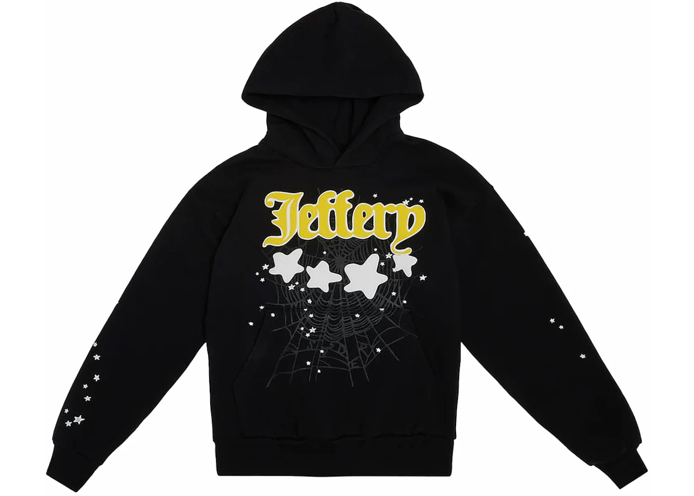 Sp5der Jeffery Hoodie Black -1