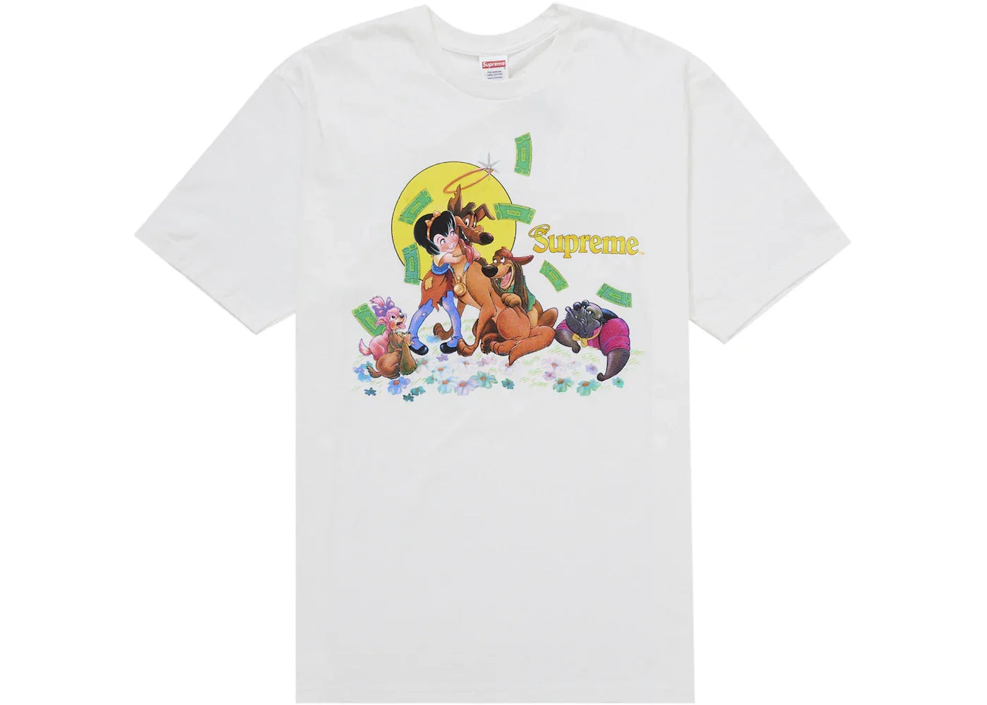 Supreme All Dogs Go To Heaven Tee White -1