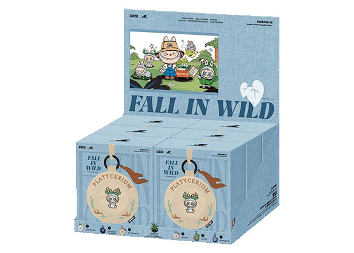 Pop Mart Labubu The Monsters Fall in Wild Series Bucket Hat Mini Bag Sealed Whole Set (6 Blind Boxes) -1