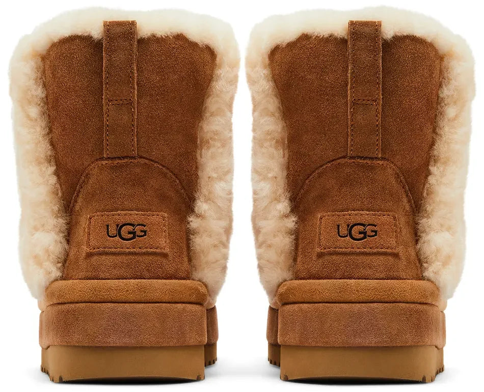 UGG Classic Chillapeak Boot Chestnut (W) heel counter