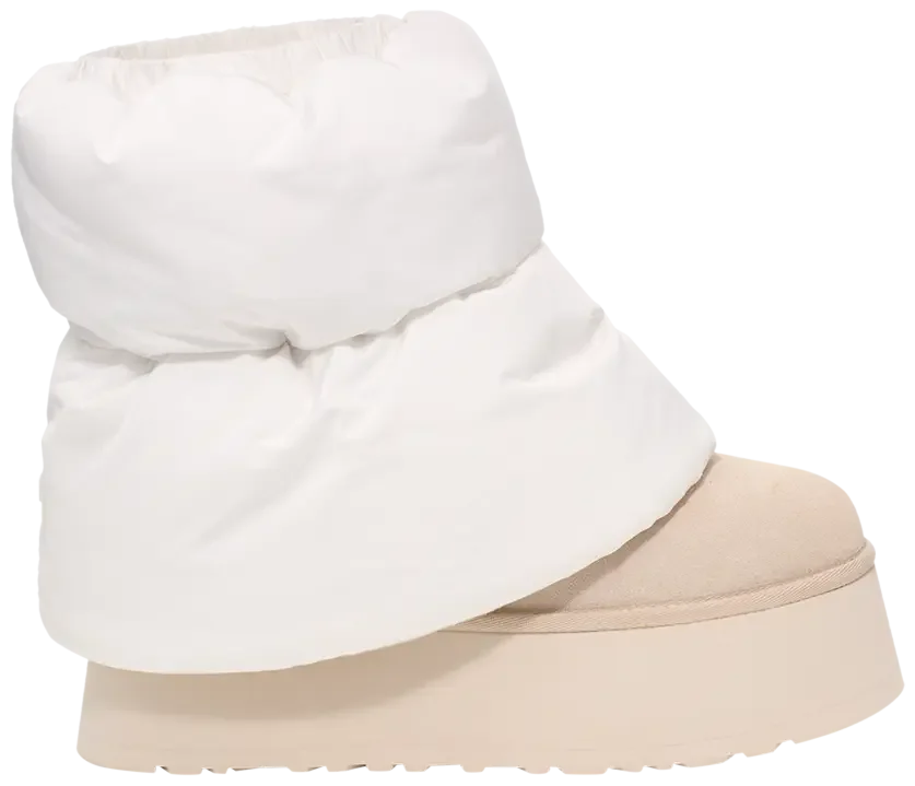 UGG Classic Mini Dipper Puffer Boot White Ceramic (W)