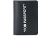 OFF-WHITE Quote Passport Holder "FOR PASSPORT" Black/White -1