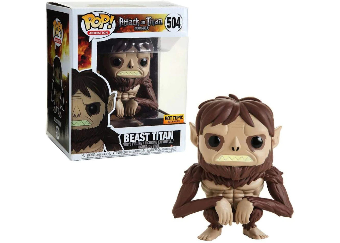 Funko Pop! Animation Attack on Titan Beast Titan Hot Topic Exclusive 6 inch Figure #504 -1